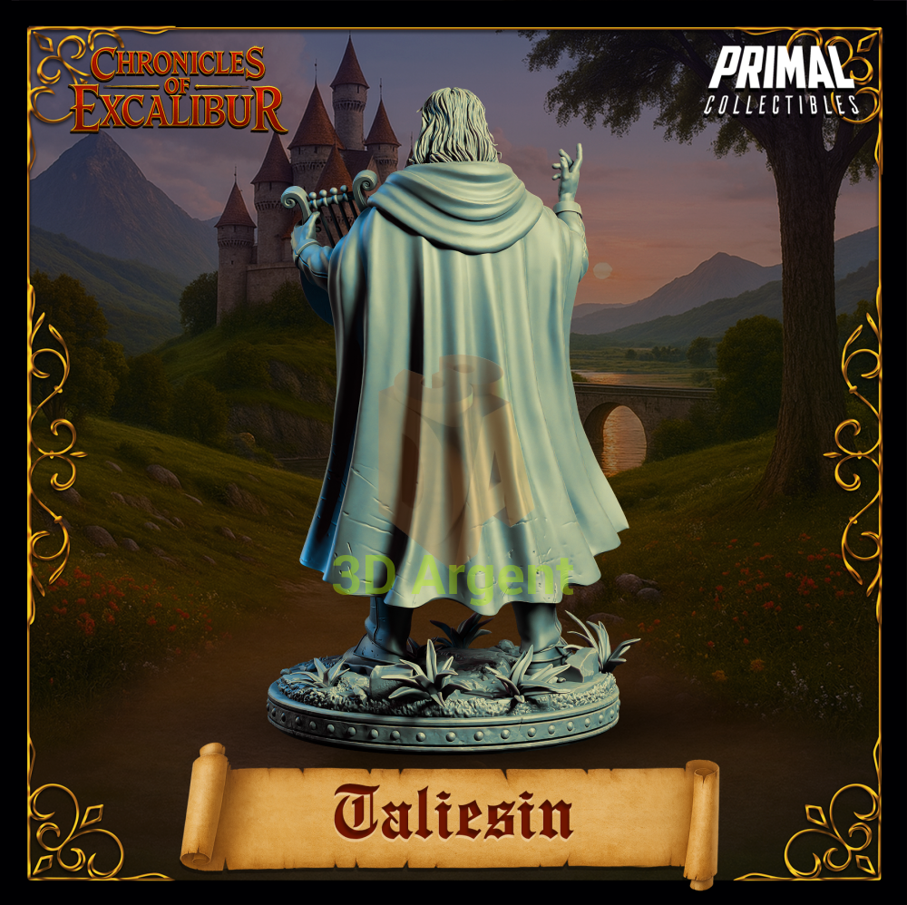 Bard - Taliesin - Fantasy compatible D&D DragonLance Miniatures Primal