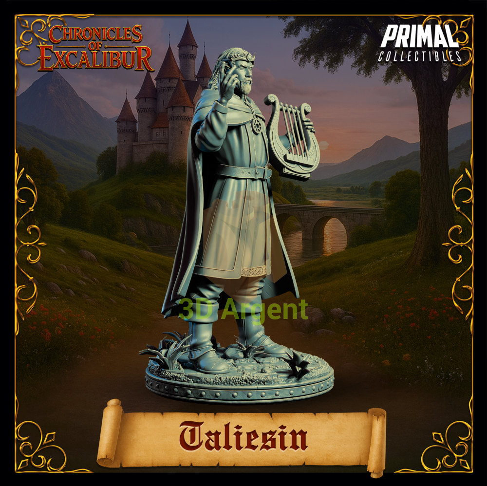 Bard - Taliesin - Fantasy compatible D&D DragonLance Miniatures Primal