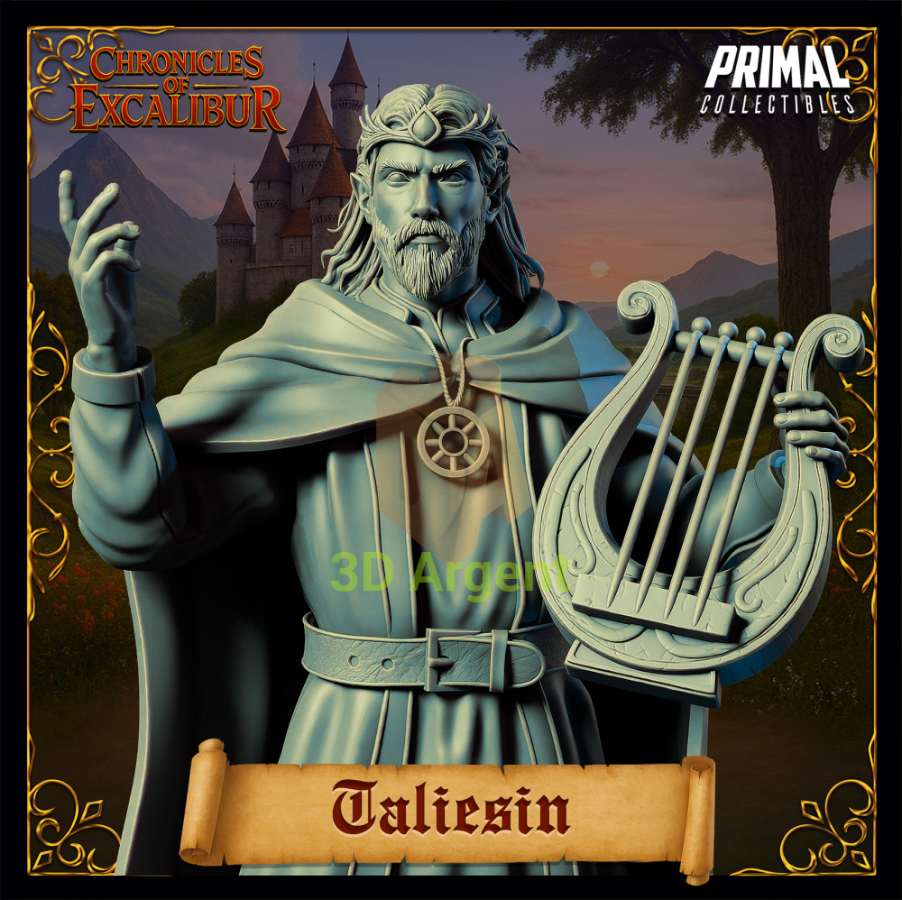 Bard - Taliesin - Fantasy compatible D&D DragonLance Miniatures Primal
