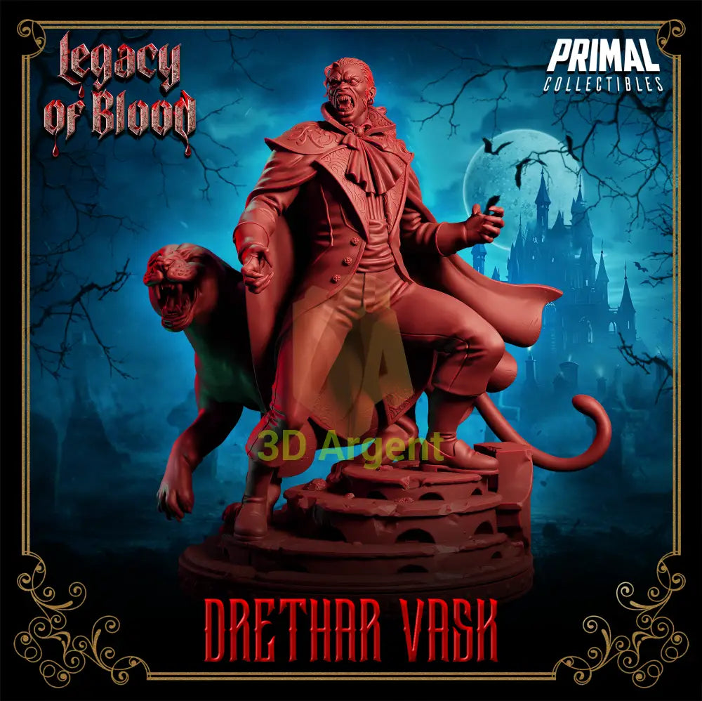 Baron - Drethar Vask Fantasy compatible D&D DragonLance Miniatures Primal (Copy) Toys & Games:Wargames &