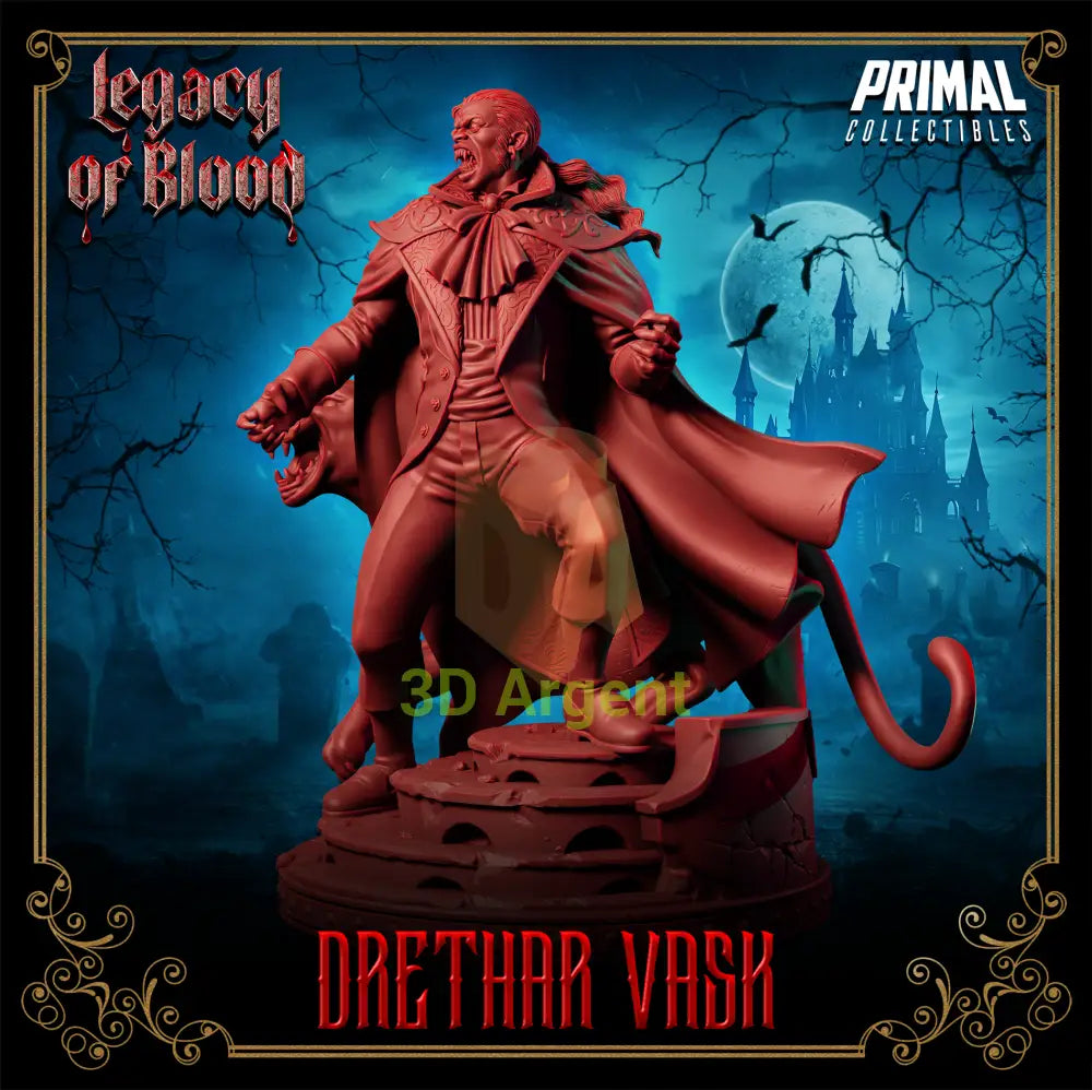 Baron - Drethar Vask Fantasy compatible D&D DragonLance Miniatures Primal (Copy) Toys & Games:Wargames &
