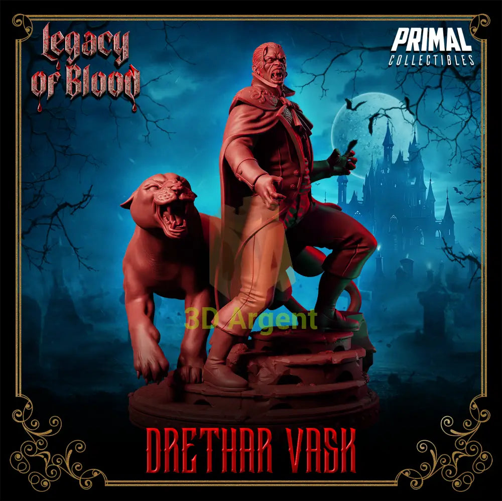 Baron - Drethar Vask Fantasy compatible D&D DragonLance Miniatures Primal (Copy) Toys & Games:Wargames &
