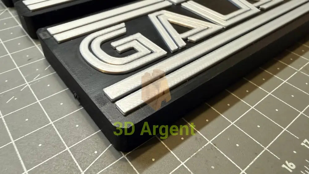 Battlestar Galactica Logo Sign Stand 3D Printed Multi Colour Sci-Fi Display Decor Video Games & Consoles:Video Game