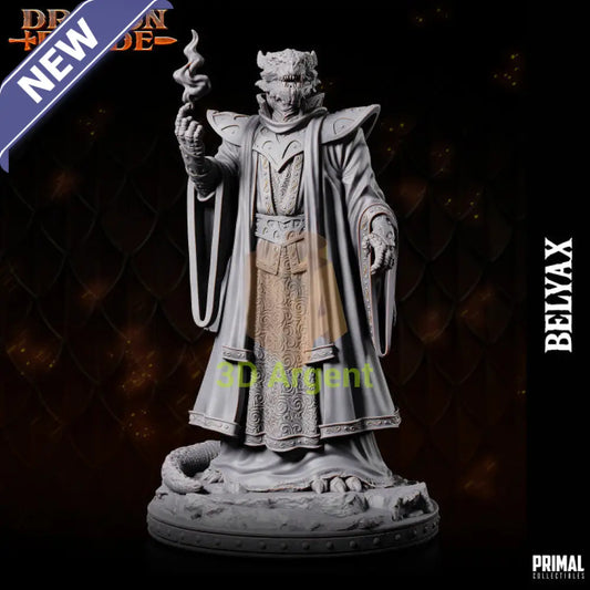 Belyax Draconian Wizard – Dragonblade – Primal Collectibles Resin - Toys & Games:Wargames &