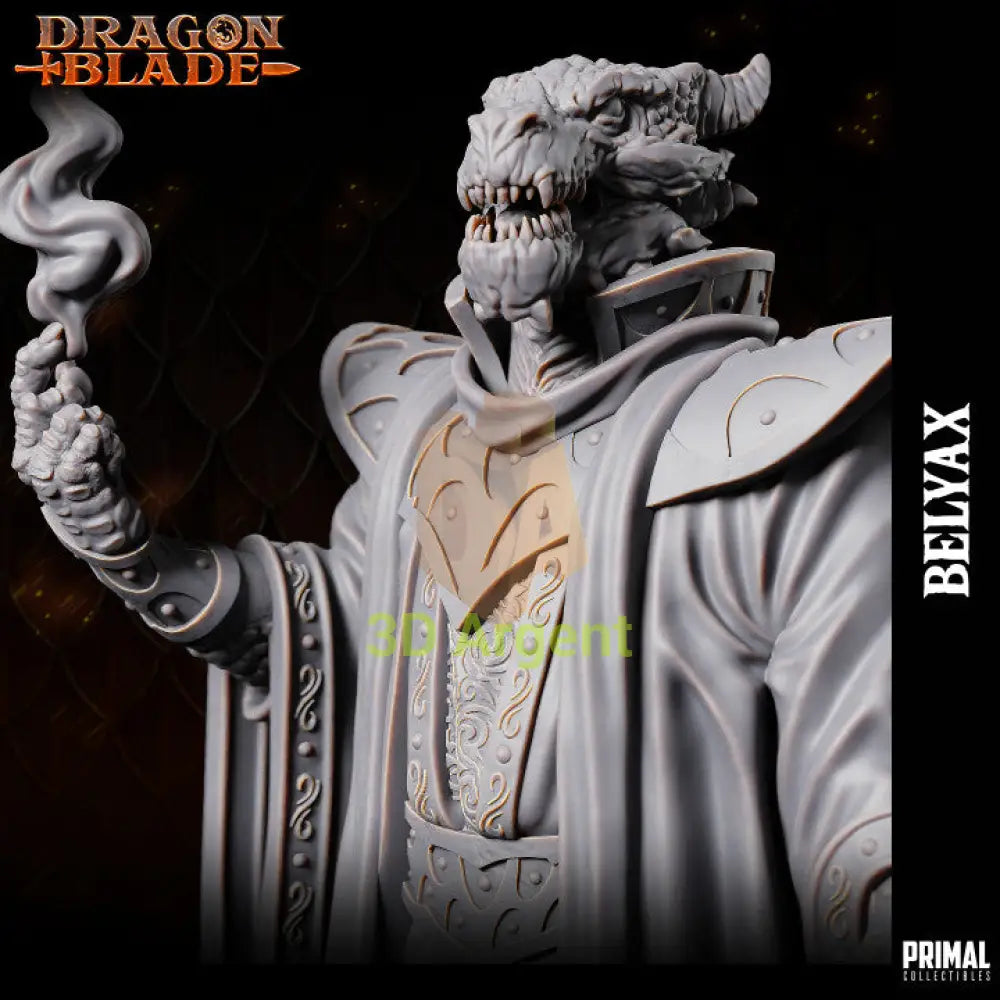 Belyax Draconian Wizard – Dragonblade – Primal Collectibles Resin - Toys & Games:Wargames &