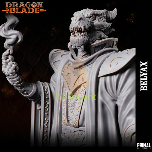 Belyax Draconian Wizard – Dragonblade – Primal Collectibles Resin - Toys & Games:Wargames &