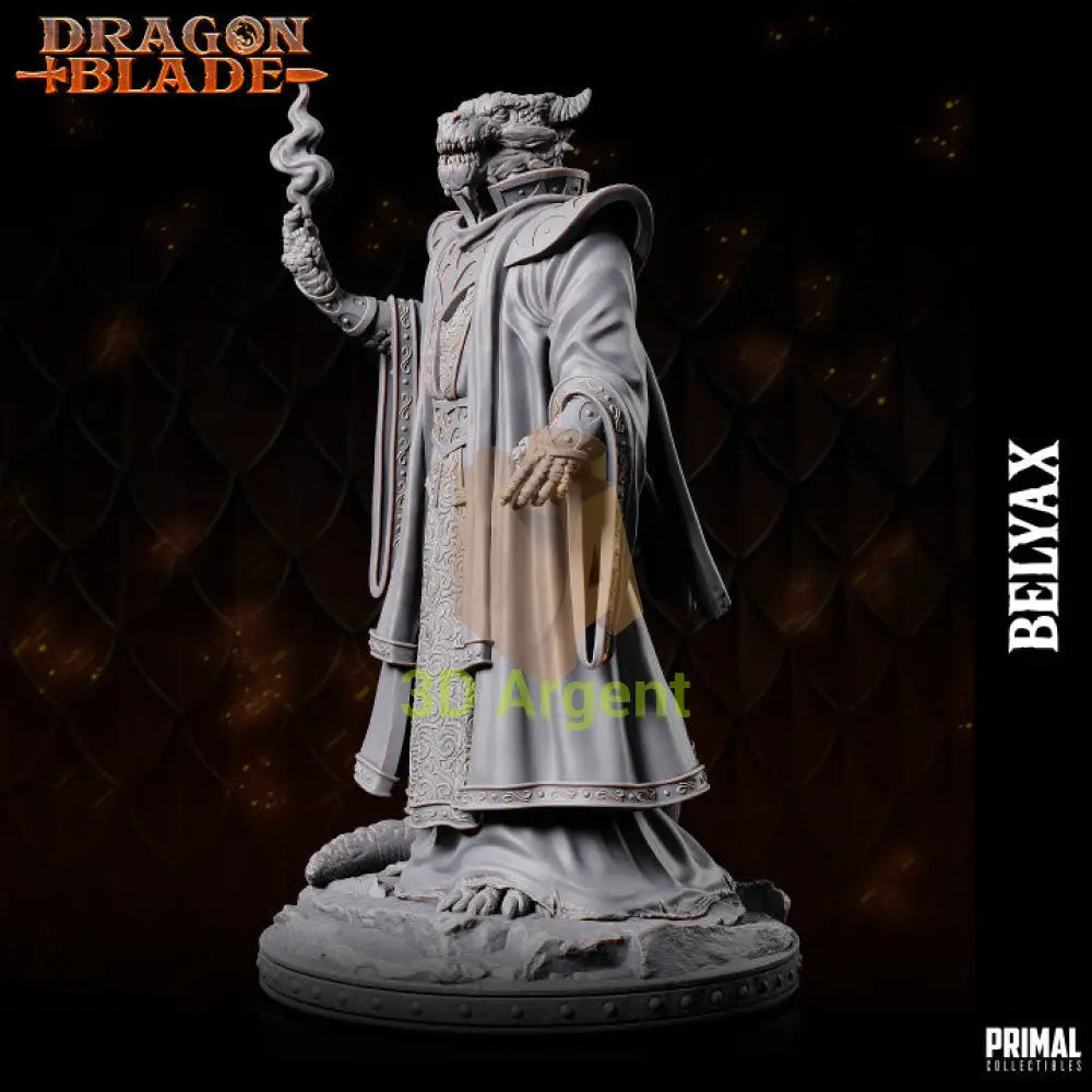 Belyax Draconian Wizard – Dragonblade – Primal Collectibles Resin - Toys & Games:Wargames &