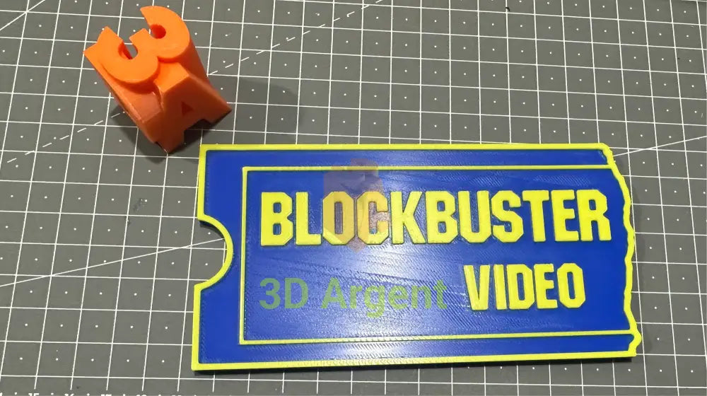 BlockBuster Video - 3D Printed Sign Films & TV:Film Memorabilia: