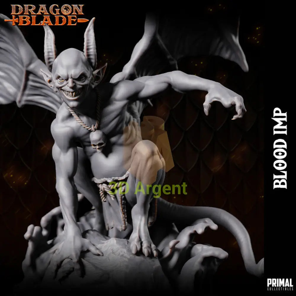 Blood Imp A – Dragonblade – Primal Collectibles Resin Miniature - Toys & Games:Wargames &