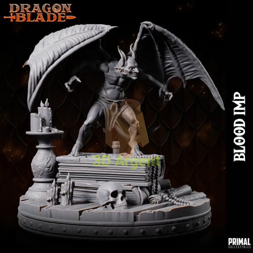 Blood Imp B – Dragonblade – Primal Collectibles Resin Miniature - Toys & Games:Wargames &