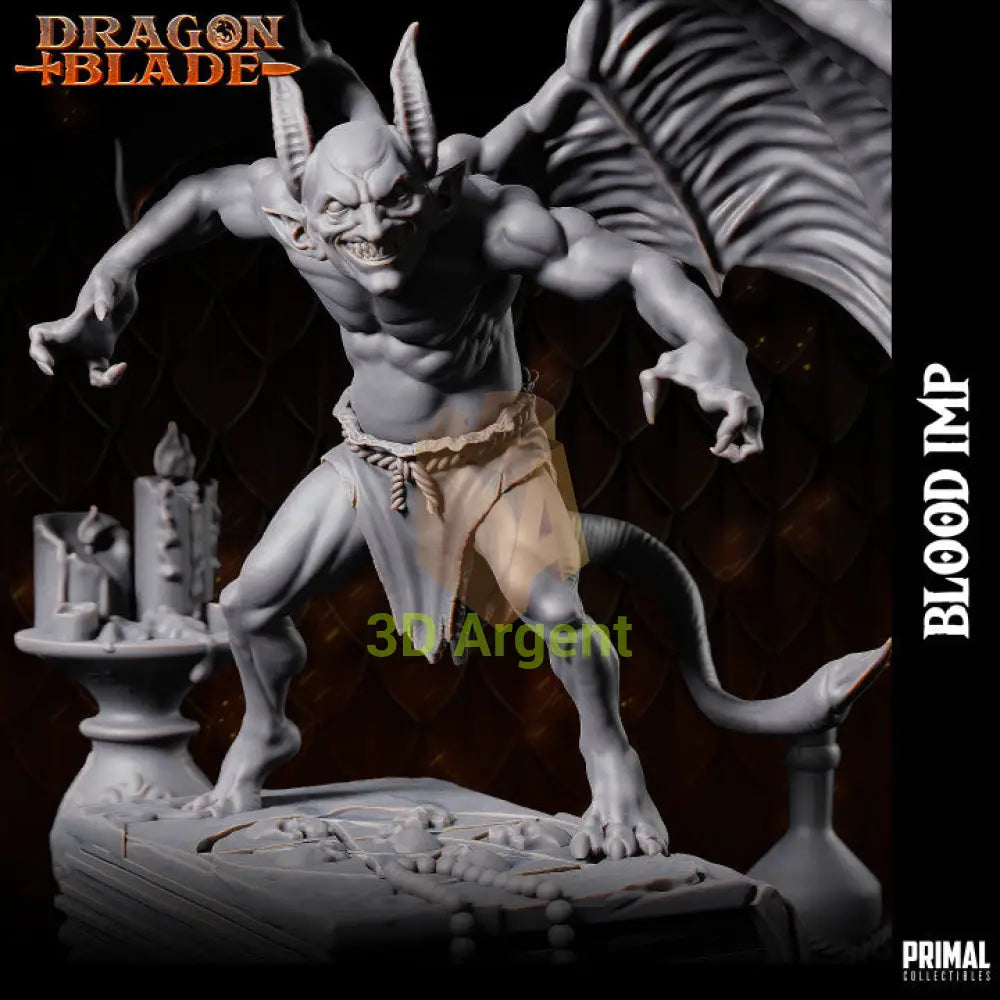 Blood Imp B – Dragonblade – Primal Collectibles Resin Miniature - Toys & Games:Wargames &