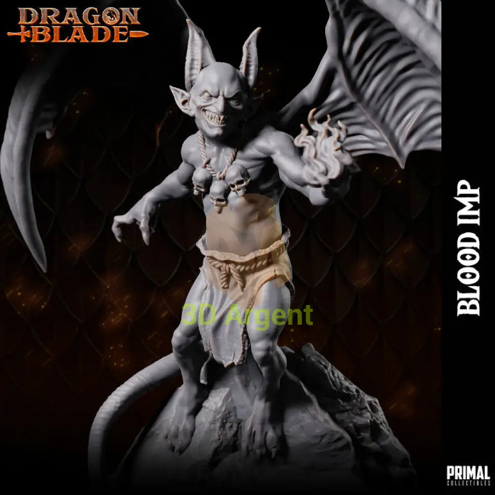 Blood Imp C – Dragonblade – Primal Collectibles Resin Miniature - Toys & Games:Wargames &