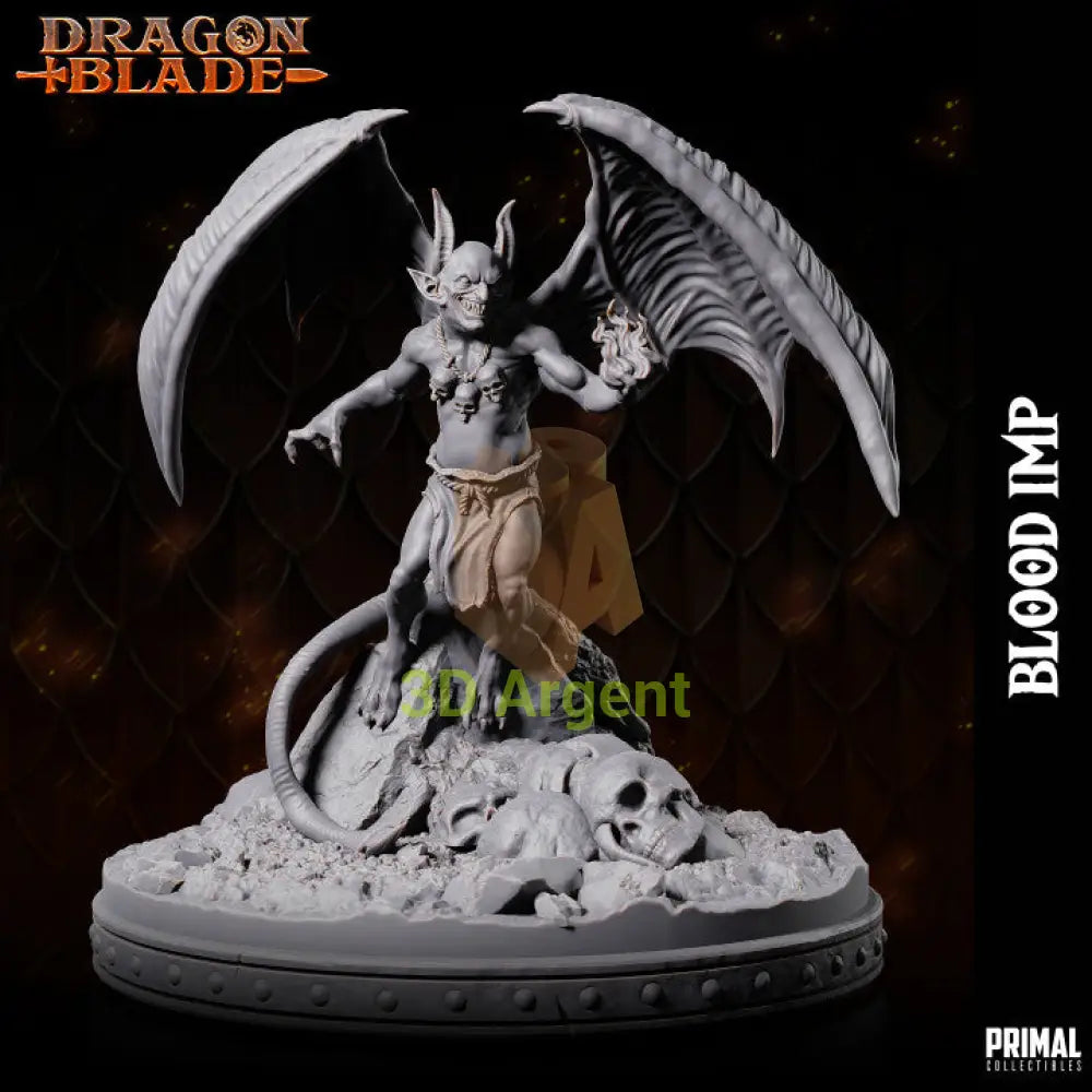Blood Imp C – Dragonblade – Primal Collectibles Resin Miniature - Toys & Games:Wargames &