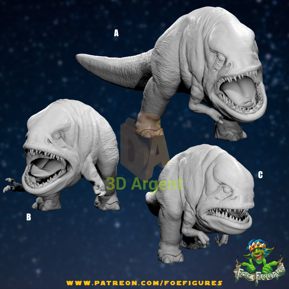 Blurrgs 3 versions - Star Wars Legion compatible 3D Printed Resin Miniatures Foe A Toys & Games:Wargames &