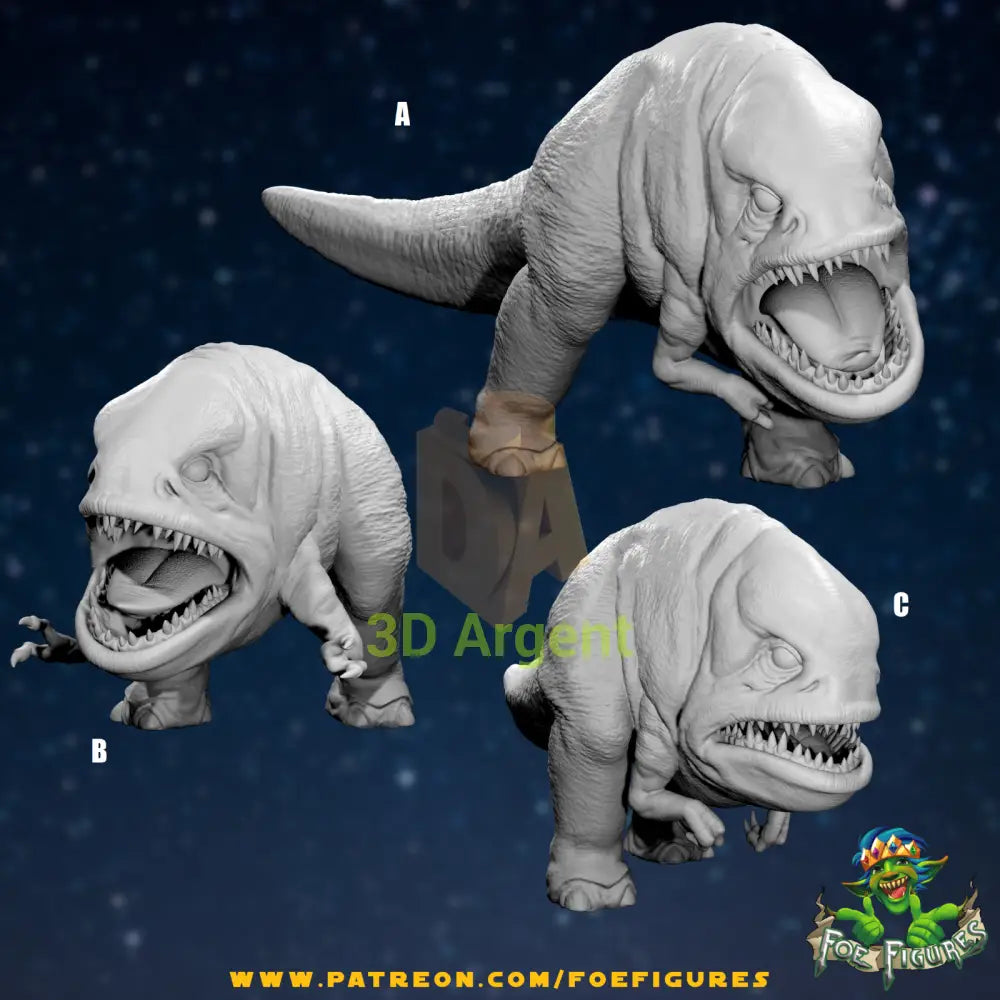 Blurrgs 3 versions - Star Wars Legion compatible 3D Printed Resin Miniatures Foe A Toys & Games:Wargames &