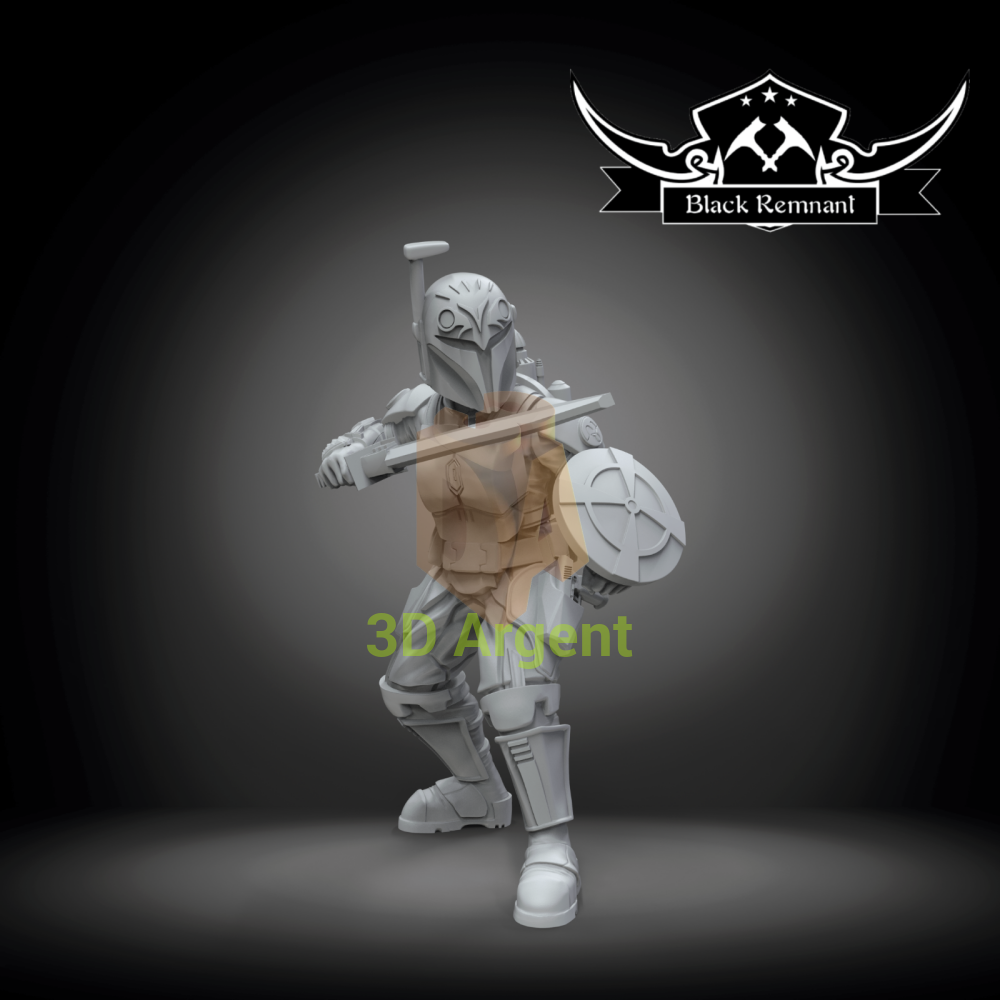 Bo Katan Kryze v1 - Star Wars Legion compatible 3D Printed Resin Miniatures Toys & Games:Wargames & Role-Playing:Star