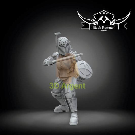 Bo Katan Kryze v1 - Star Wars Legion compatible 3D Printed Resin Miniatures Toys & Games:Wargames & Role-Playing:Star