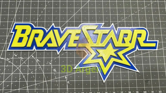 Bravestarr Logo - Movie Retro 3D Printed Sign Collectables:Science Fiction Collectables:Other Science Fiction Items