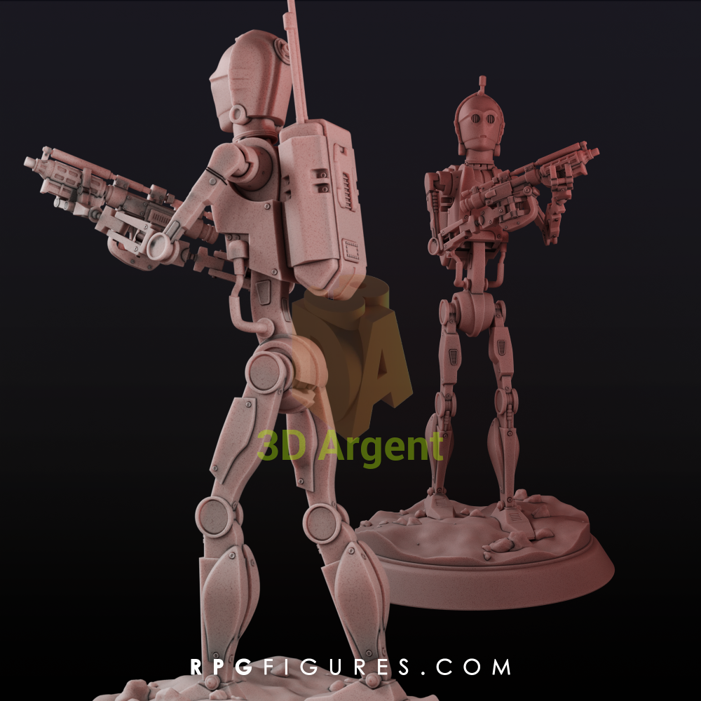 C-3PO Battle Droid | Star Wars Legion Scale | 3D Printed Resin Miniatures | RPG Figures Toys & Games:Wargames &