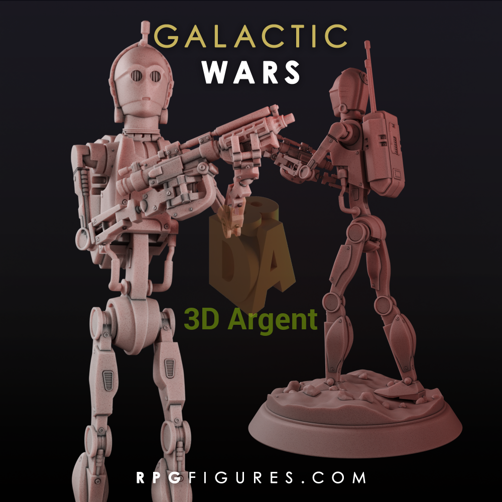 C-3PO Battle Droid | Star Wars Legion Scale | 3D Printed Resin Miniatures | RPG Figures Toys & Games:Wargames &