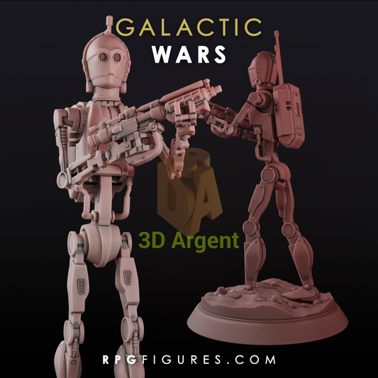 C-3PO Battle Droid | Star Wars Legion Scale | 3D Printed Resin Miniatures | RPG Figures Toys & Games:Wargames &