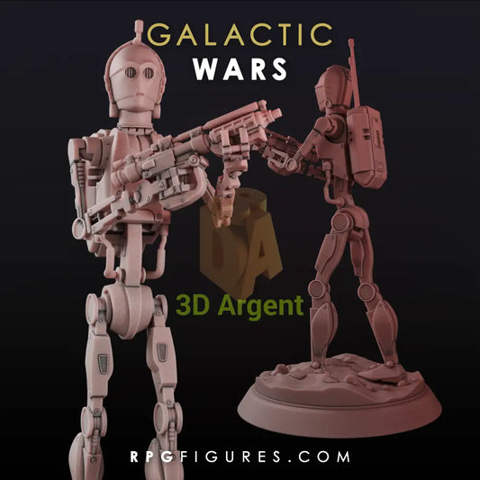 C-3PO Battle Droid | Star Wars Legion Scale | 3D Printed Resin Miniatures | RPG Figures Toys & Games:Wargames &