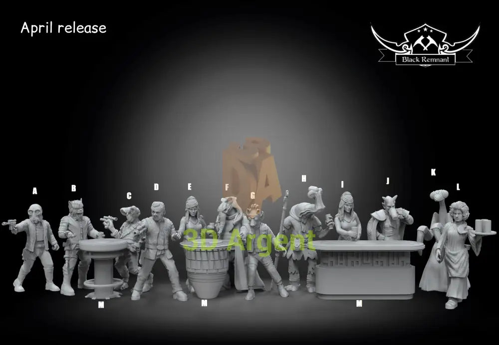 Cantina Patron 12 styles Star Wars Legion compatible 3D Printed Resin Miniatures All Models Toys & Games:Wargames &