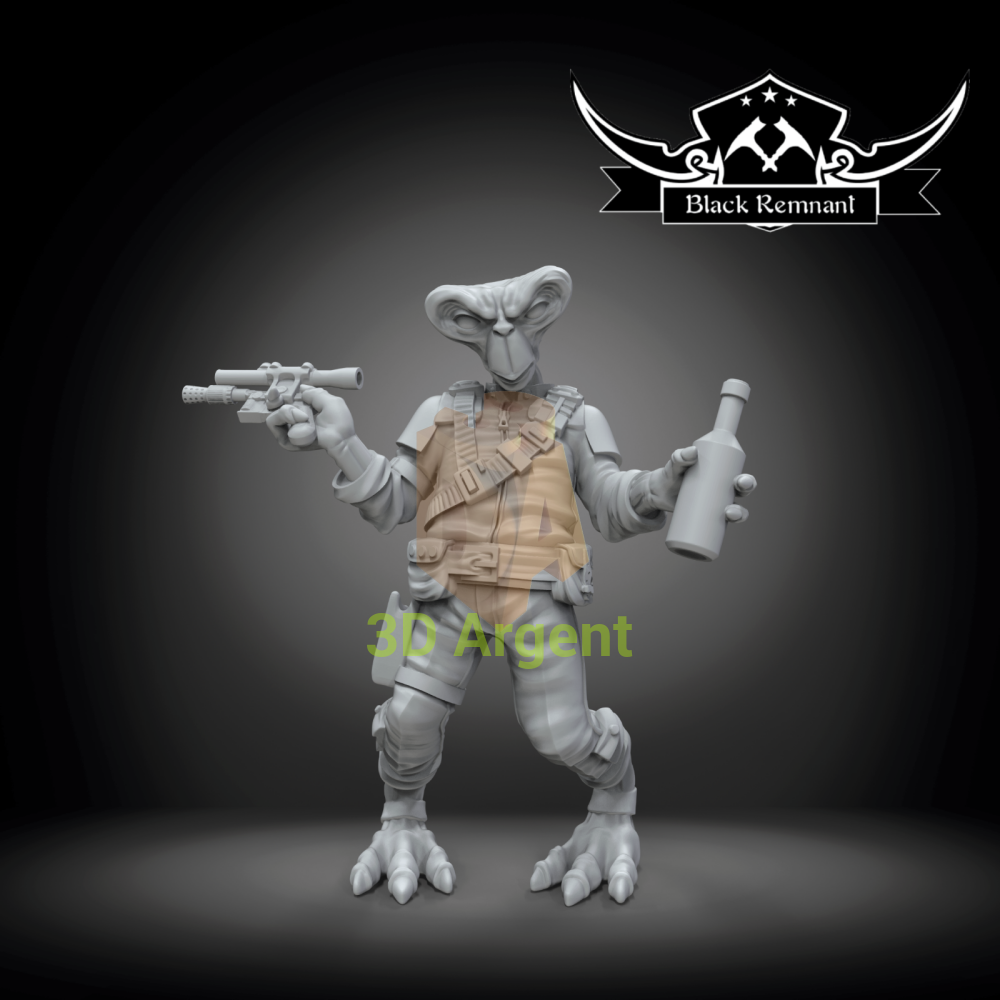 Cantina Patron 12 styles Star Wars Legion compatible 3D Printed Resin Miniatures C - Hem Dazon - Triangular head