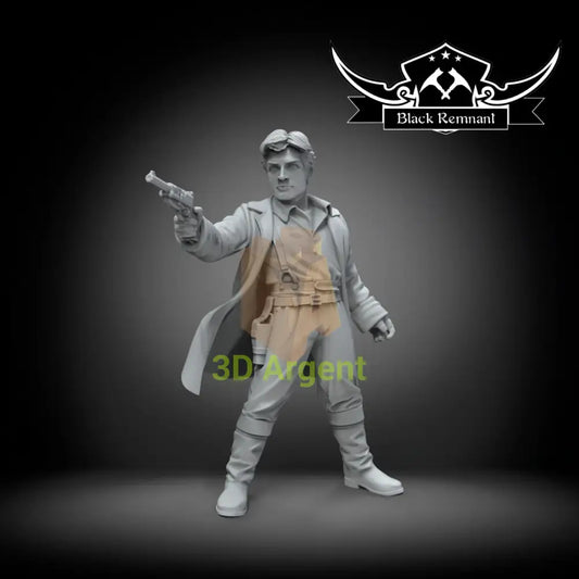 Captain Malcolm Reynolds Firefly 35mm Resin Miniature Stargrave Toys & Games:Wargames & Role-Playing:Star Wars