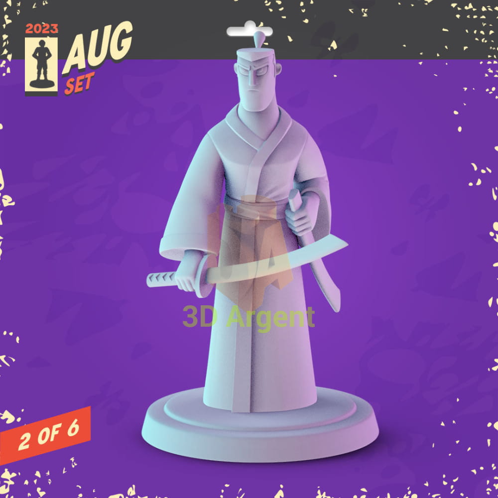 Cartoon Network Icons Figures compatible D&D DragonLance Miniatures Pop Minis - 1 Samurai Jack - Toys & Games:Wargames