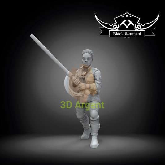 Cere Junda - Star Wars Legion compatible 3D Printed Resin Miniatures Toys & Games:Wargames & Role-Playing:Star Wars