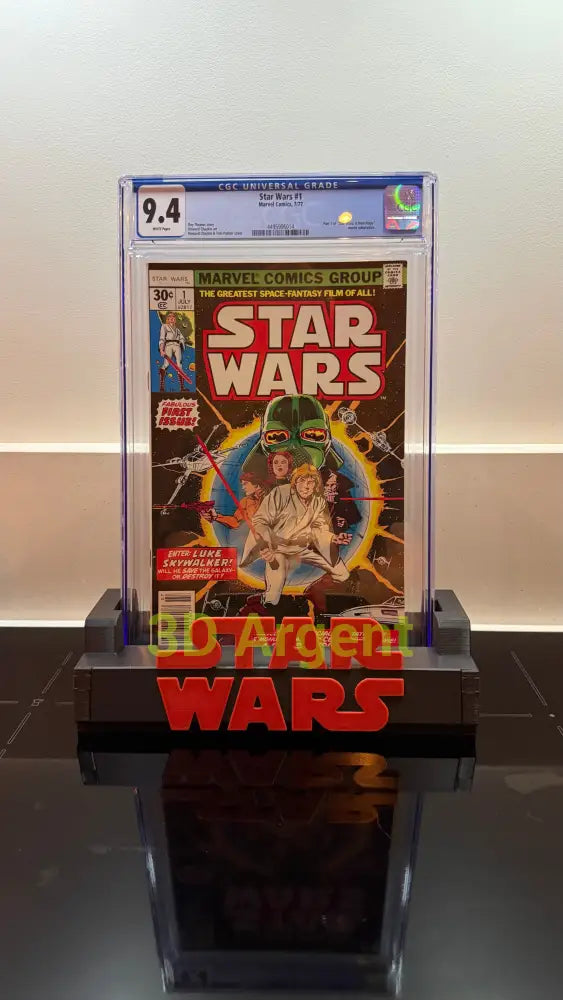 CGC Comic Display Stand Star Wars – 3D Printed Multi-Colour Holder for Slabbed Comics