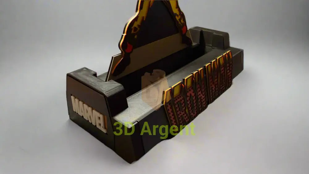 Iron Man CGC Comic Display Stand – 3D Printed Multi-Colour Holder for Slabbed Comics