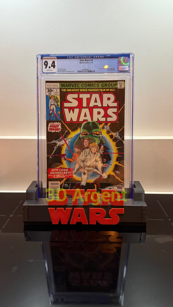 CGC Comic Display Stand Star Wars – 3D Printed Multi-Colour Holder for Slabbed Comics