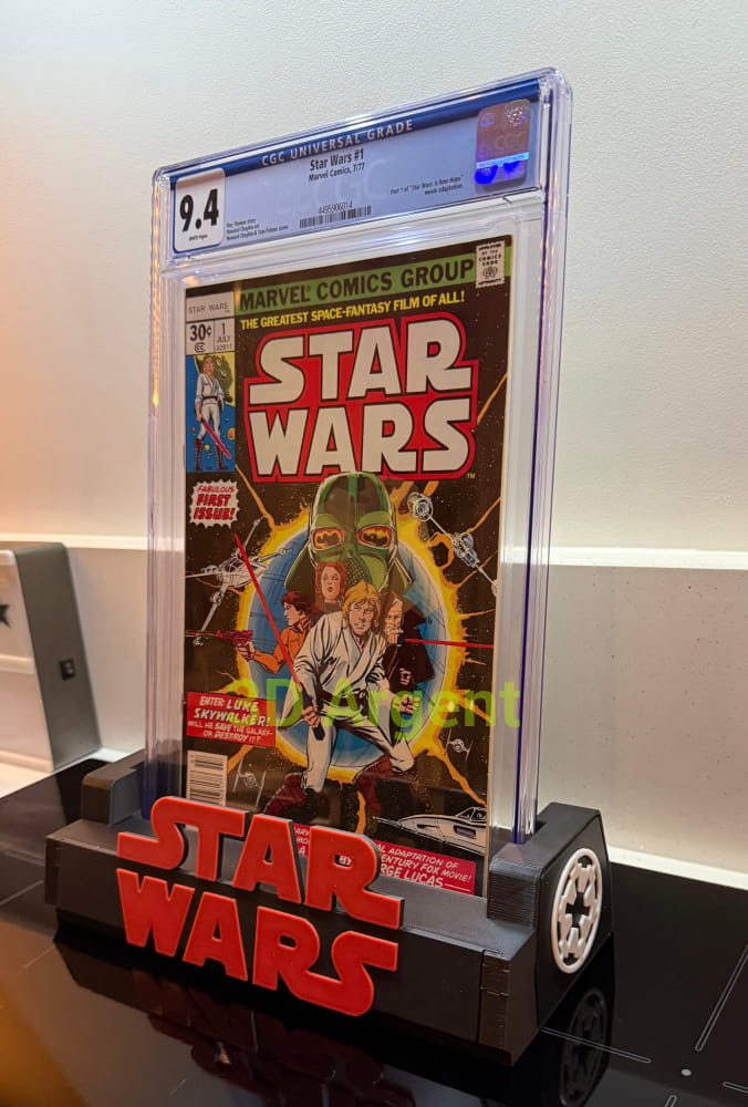 CGC Comic Display Stand Star Wars – 3D Printed Multi-Colour Holder for Slabbed Comics