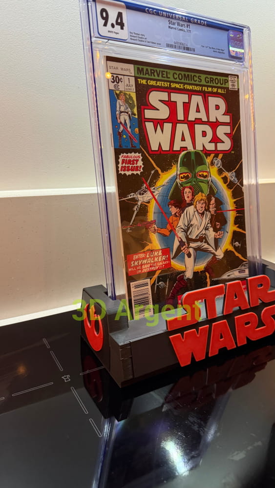 CGC Comic Display Stand Star Wars – 3D Printed Multi-Colour Holder for Slabbed Comics