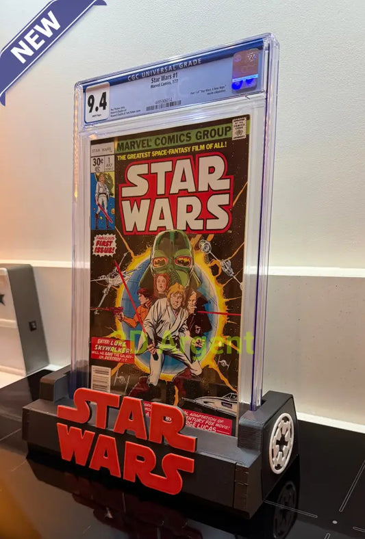 CGC Comic Display Stand Star Wars – 3D Printed Multi-Colour Holder for Slabbed Comics