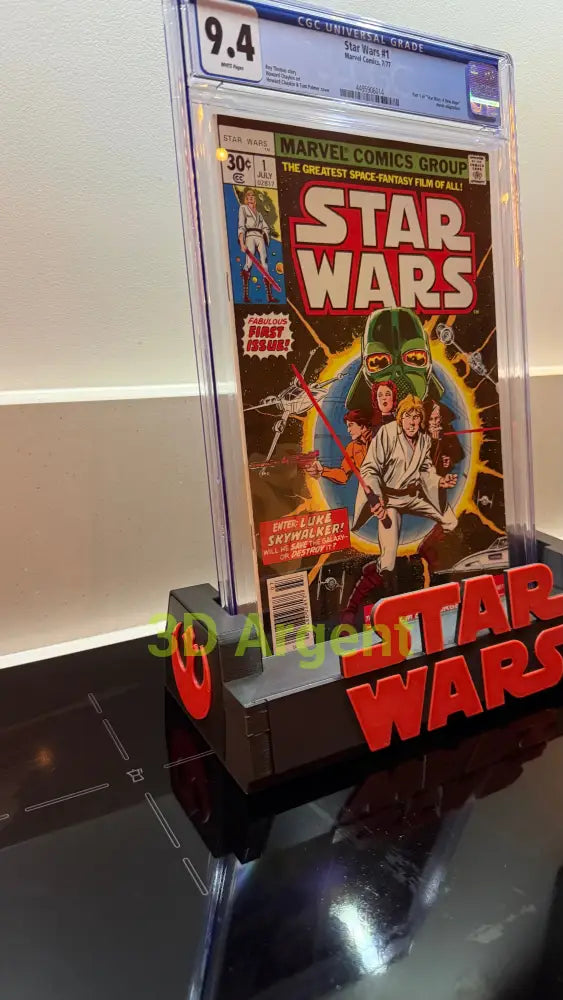 CGC Comic Display Stand Star Wars – 3D Printed Multi-Colour Holder for Slabbed Comics