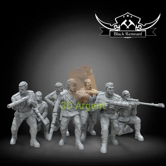 Chiss Expansionary defense force troopers | Star Wars Legion Scale | 3D Printed Resin Miniature | Black Remnant