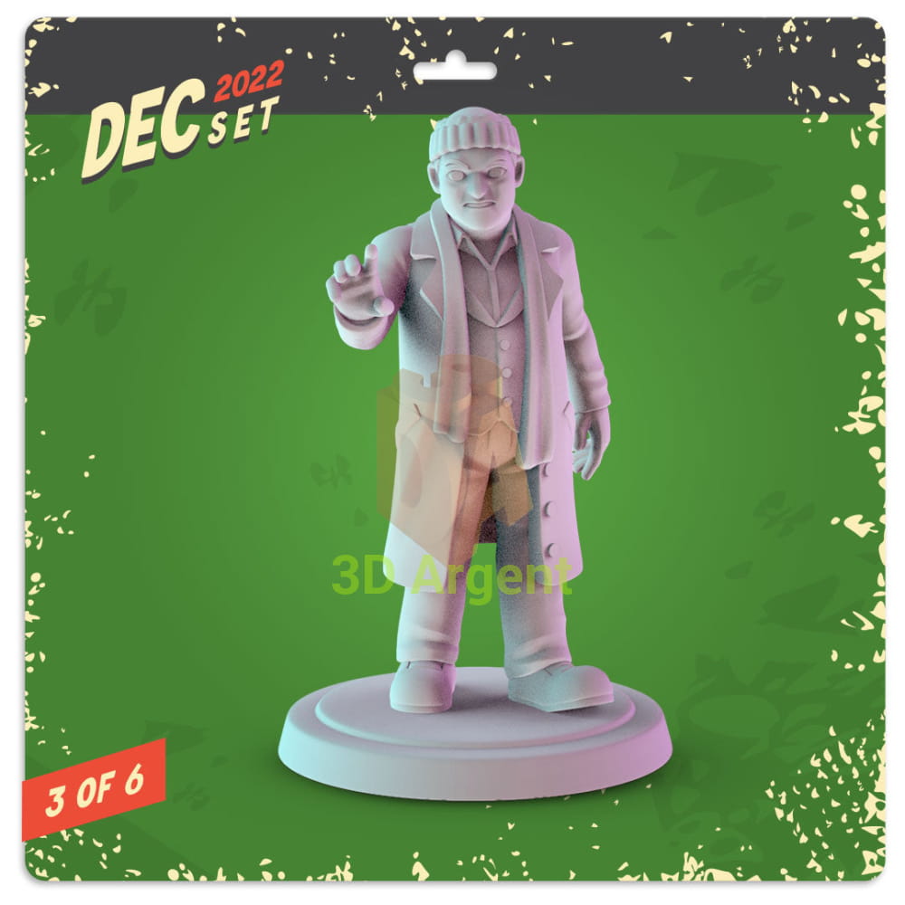 Christmas Movie Icons Figures compatible D&D DragonLance Miniatures Pop Minis - 3 Marv - Toys & Games:Wargames &