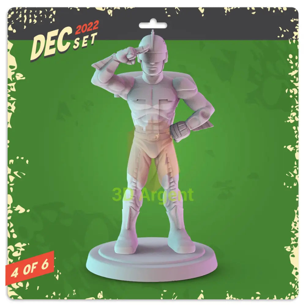 Christmas Movie Icons Figures compatible D&D DragonLance Miniatures Pop Minis - 6 Turbo Man - Toys & Games:Wargames &