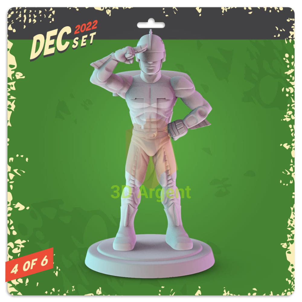 Christmas Movie Icons Figures compatible D&D DragonLance Miniatures Pop Minis - 6 Turbo Man - Toys & Games:Wargames &