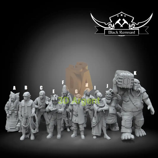 Civilians 10 versions Star Wars Legion compatible 3D Printed Resin Miniatures All Models Toys & Games:Wargames &