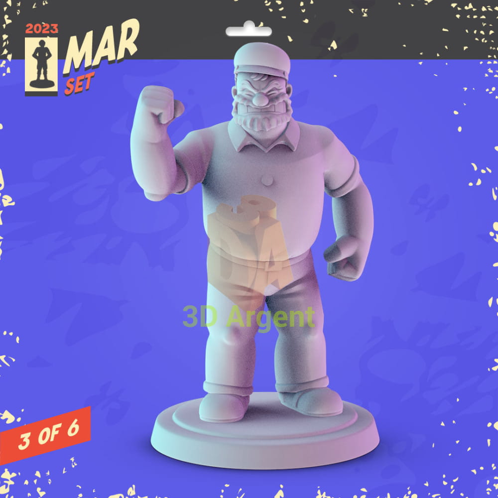 Classic Cartoons Figures compatible D&D DragonLance Miniatures Pop Minis - 3 Bluto - Toys & Games:Wargames &