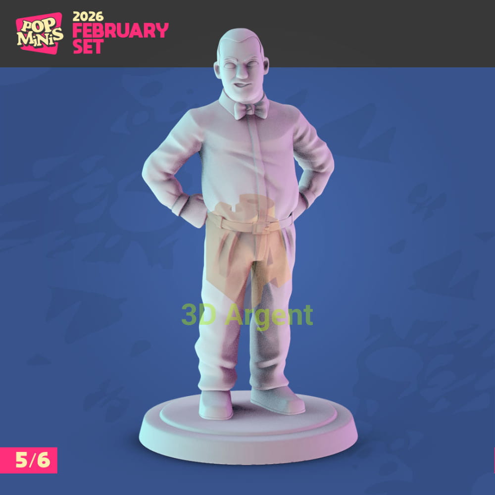 Classic Hollywood Icons Figures compatible D&D DragonLance Miniatures Pop Minis - 5 Curly Howard - Toys &
