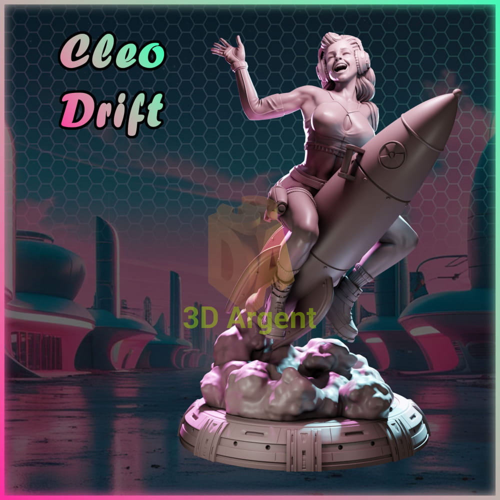 Cleo Drift – Ladies of Nuke City – Gilmorestudio 3D Printed Resin Miniature 32mm SFW
