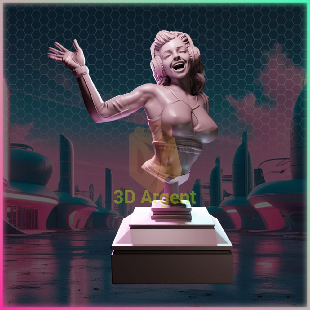 Cleo Drift – Ladies of Nuke City – Gilmorestudio 3D Printed Resin Miniature Bust SFW