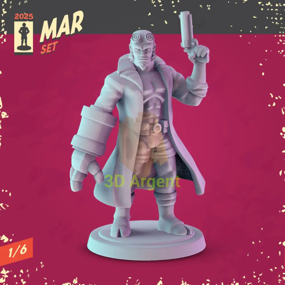 Comic Book Icons Figures compatible D&D DragonLance Miniatures Pop Minis - 6 Hellboy - Toys & Games:Wargames &
