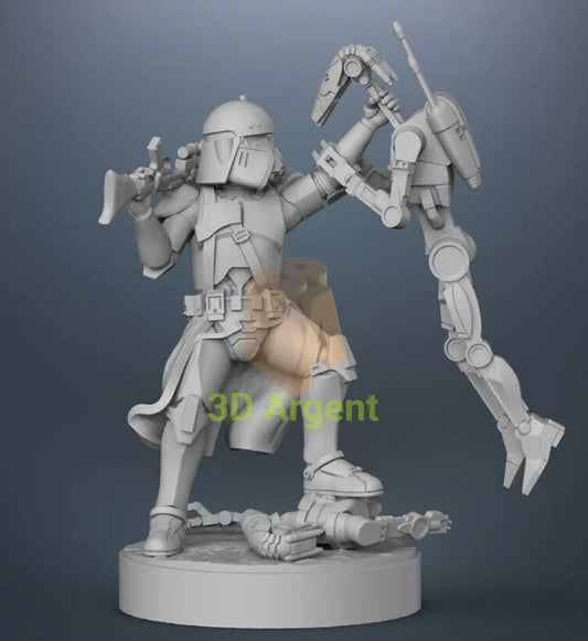 Commander Bacara - Star Wars Legion 3D Printed Resin BlueWolf Miniatures Toys & Games:Wargames & Role-Playing:Star Wars