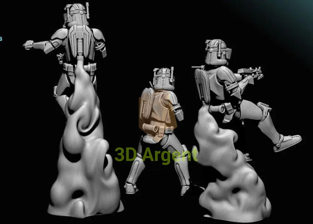 Commander Cody - Star Wars Legion 3D Printed Resin BlueWolf Miniatures Toys & Games:Wargames & Role-Playing:Star Wars